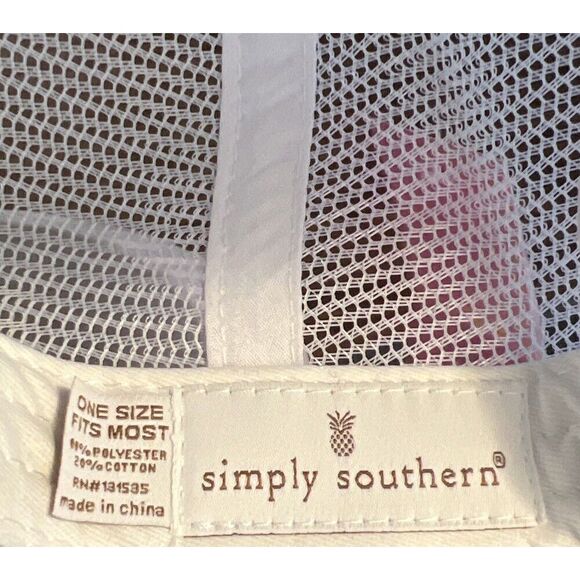 New SIMPLY SOUTHERN Sequin Letter MOM LIFE Trucker Cap Hat Mesh Back Minty Green - Picture 7 of 7